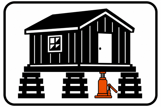 Shed Jacking & Lifting - Skidrig